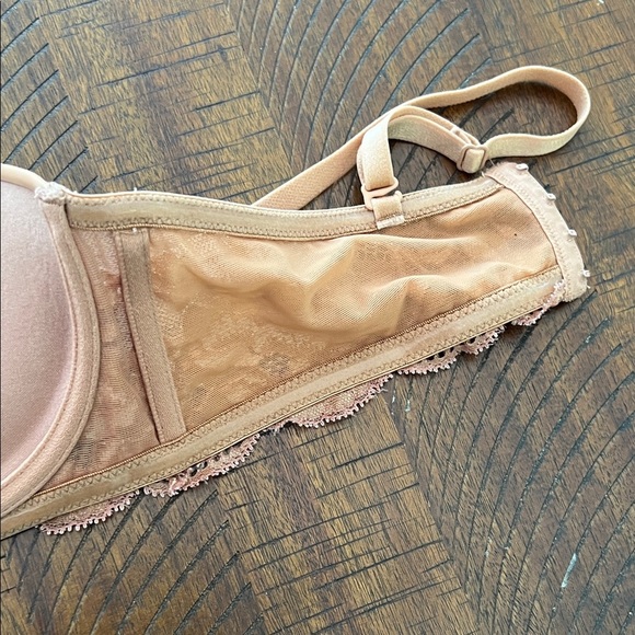 Like 🆕 ADORE ME Lyza Elegant Lace Trimmed Push-up Bra in beige, 34 B - Picture 10 of 10